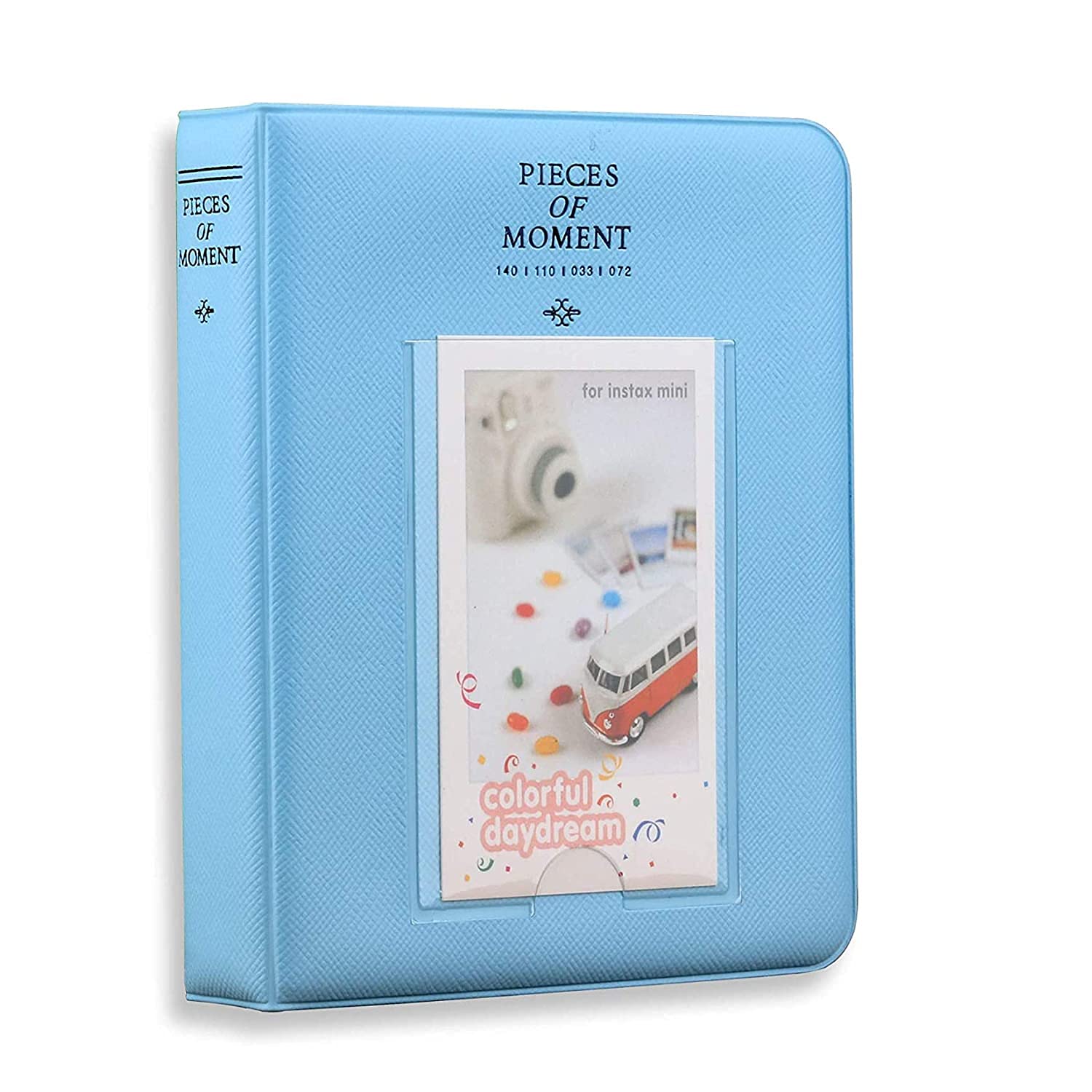 ANY 64 pockets photo Album for Instax mini 7, 8, 9, 10 ,70 polaroid camera pieces of moment book for storing memories (Cool Blue)