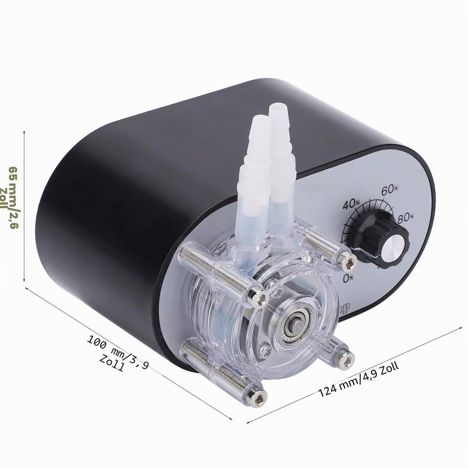 Eujgoov Peristaltikpumpe Hochdruck mit Einem Kopf für Experimente 114-500 Ml/Min AC100-240V