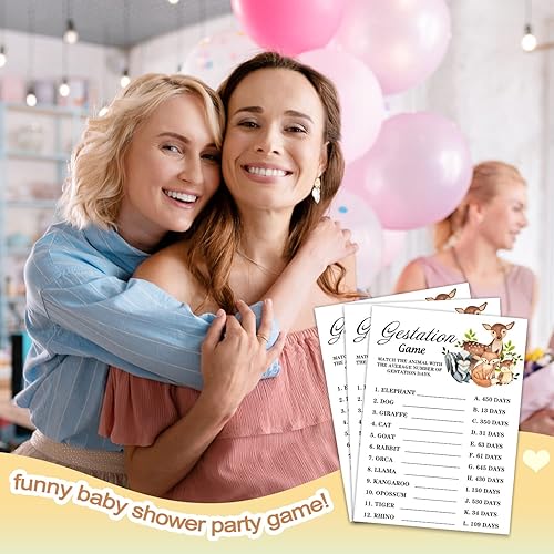 Miniatura 5 de Tarjetas de juego para baby shower, tarjeta de juego de bingo de animales de safari para fiesta de baby shower, divertidas ideas de juegos de fiesta