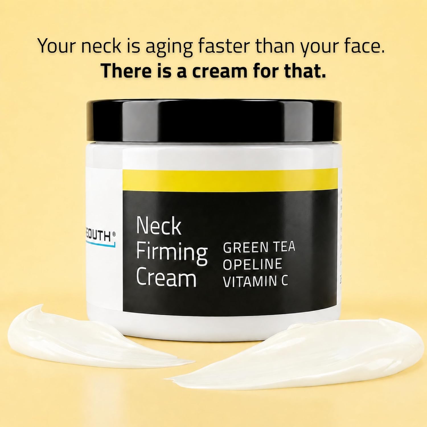 YEOUTH Neck Firming Cream with Vitamin C and Peptides, Neck Cream for Tightening and Firming Chest, Décolleté, Double Chin, Turkey and Crepey Skin, 4oz
