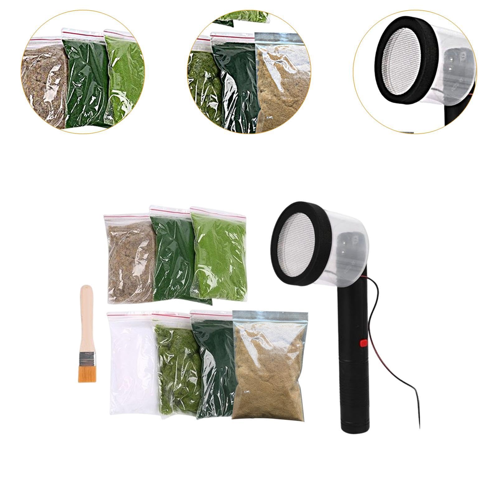 Colcolo Statische Gras Applikator Beflockung Kits für Diorama Miniatur Szene Modell