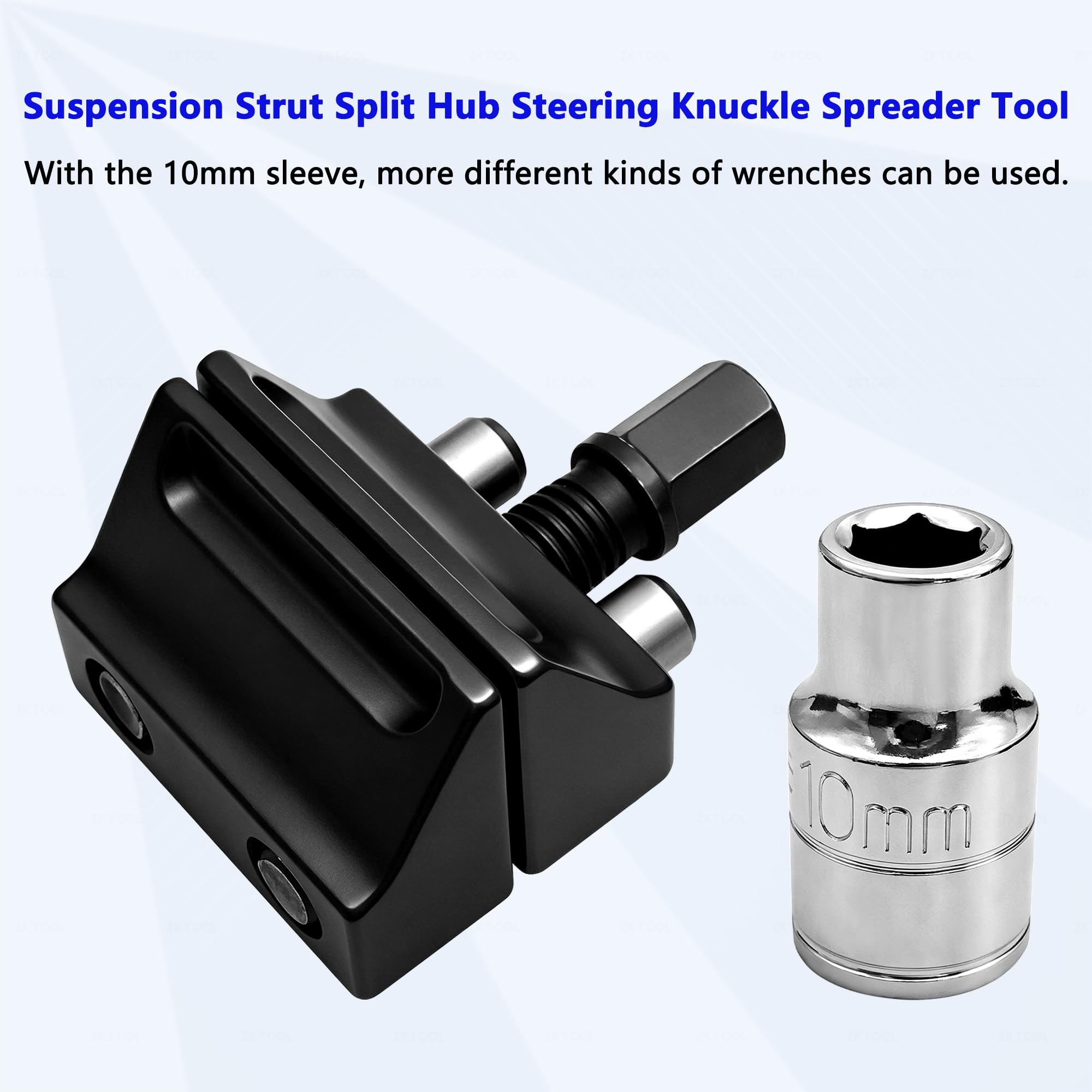ZKTOOL 11-teiliges Stehbolzen-Nuss-Set für Federungsdämpfer, Größe 16mm, 17mm,18mm, 19mm, 21mm, 22mm, 24mm, mit 12 Punkten, 1/2"-Antrieb, Federungsdämpfer-Spreiznuss, Stoßdämpfer-Entfernungs-Werkzeug