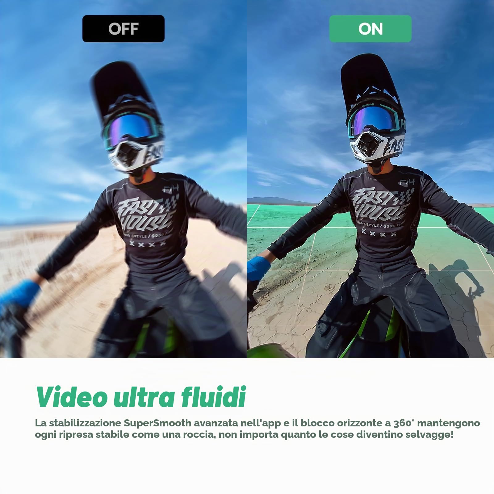 AKASO Action Cam Creator 360° con microSD da 256 GB