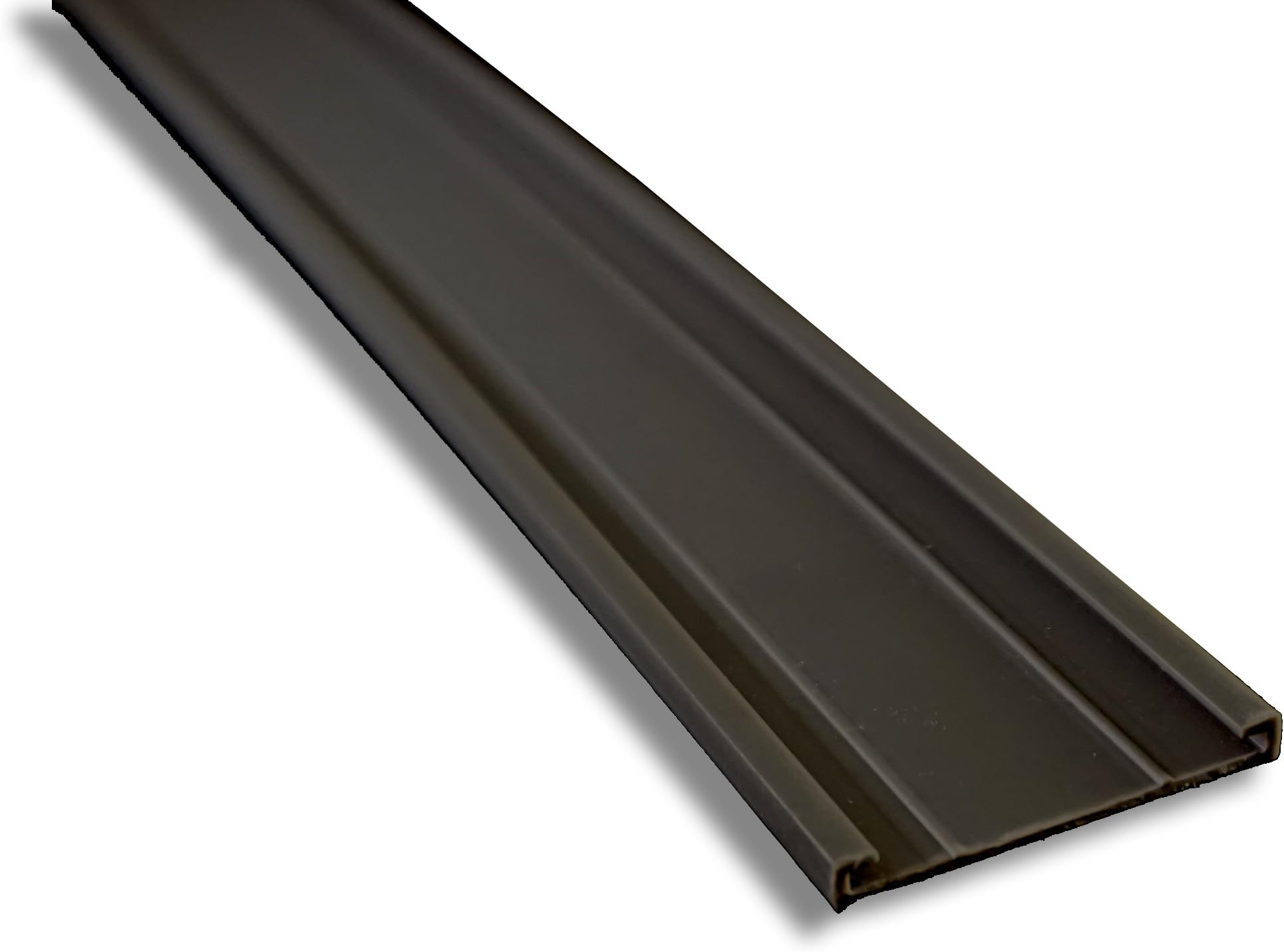 1 1/4" Label Holder / Tag Holder Strip, Sign Holder, C-Channel Design, Black, 48" length, (pack of 100)