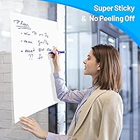 Vista 3 de 4-Pack Tabletop Sticky Easel Pad and Dry Erase Board 2 in 1, 20 x 23 inches, 20 Sheets/Pad, Portable Easel Stands for Teachers, Ideal for Training