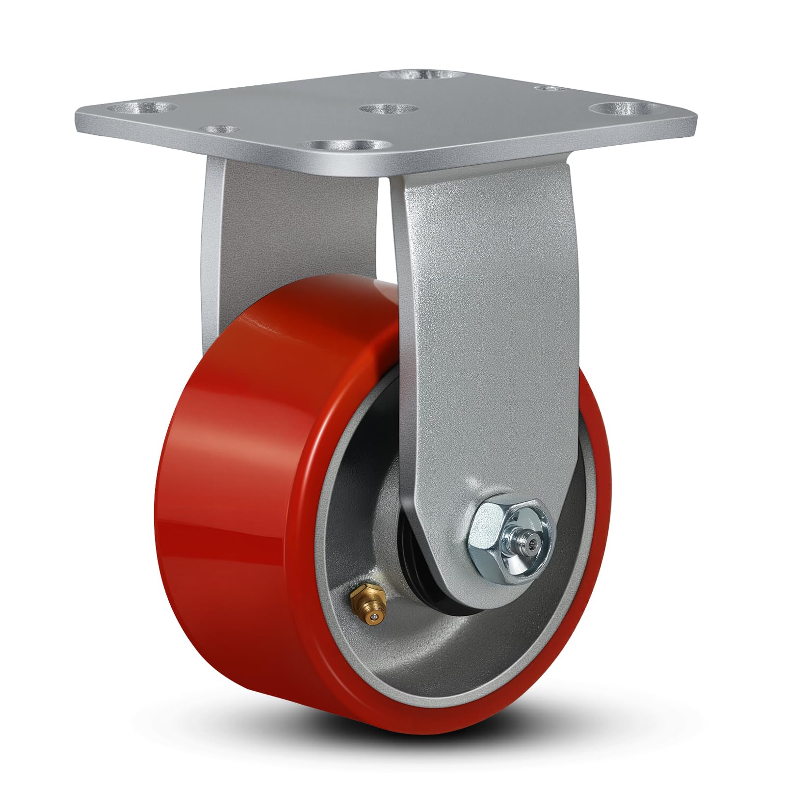 FOVERSWIVE 4"x2" Industrial Casters- Heavy Duty casters,Polyurethane Casters Wheel,Capacity up to 800 Lb. Use for Platform Truck, U-Boat Cart,