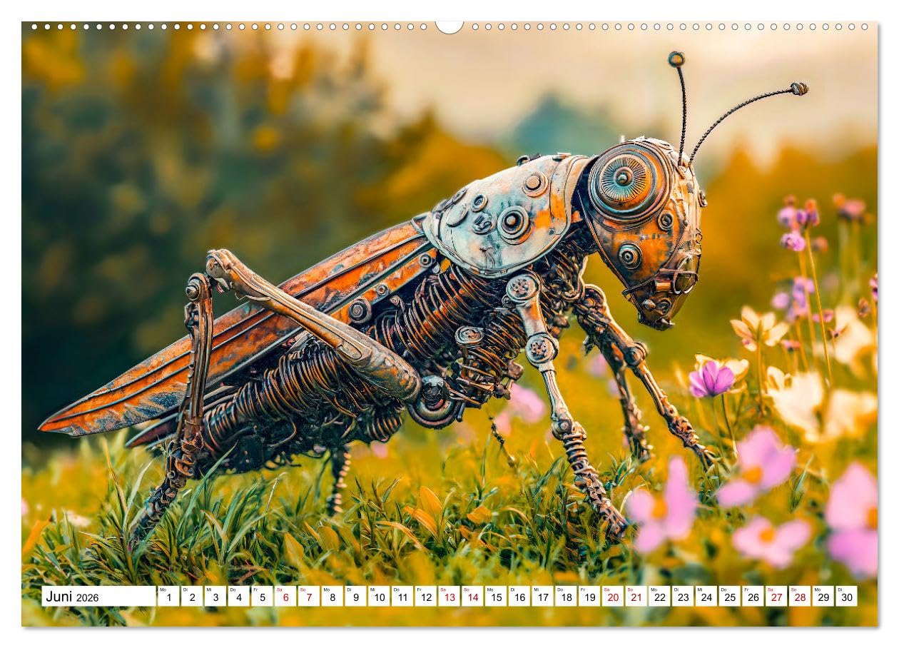 Gartentiere aus Metall - Upcycling-Dekoideen für kreative Gärten (hochwertiger Premium Wandkalender 2026 DIN A2 quer), Kunstdruck in Hochglanz: ... für Ihr grünes Paradies (CALVENDO Kunst)