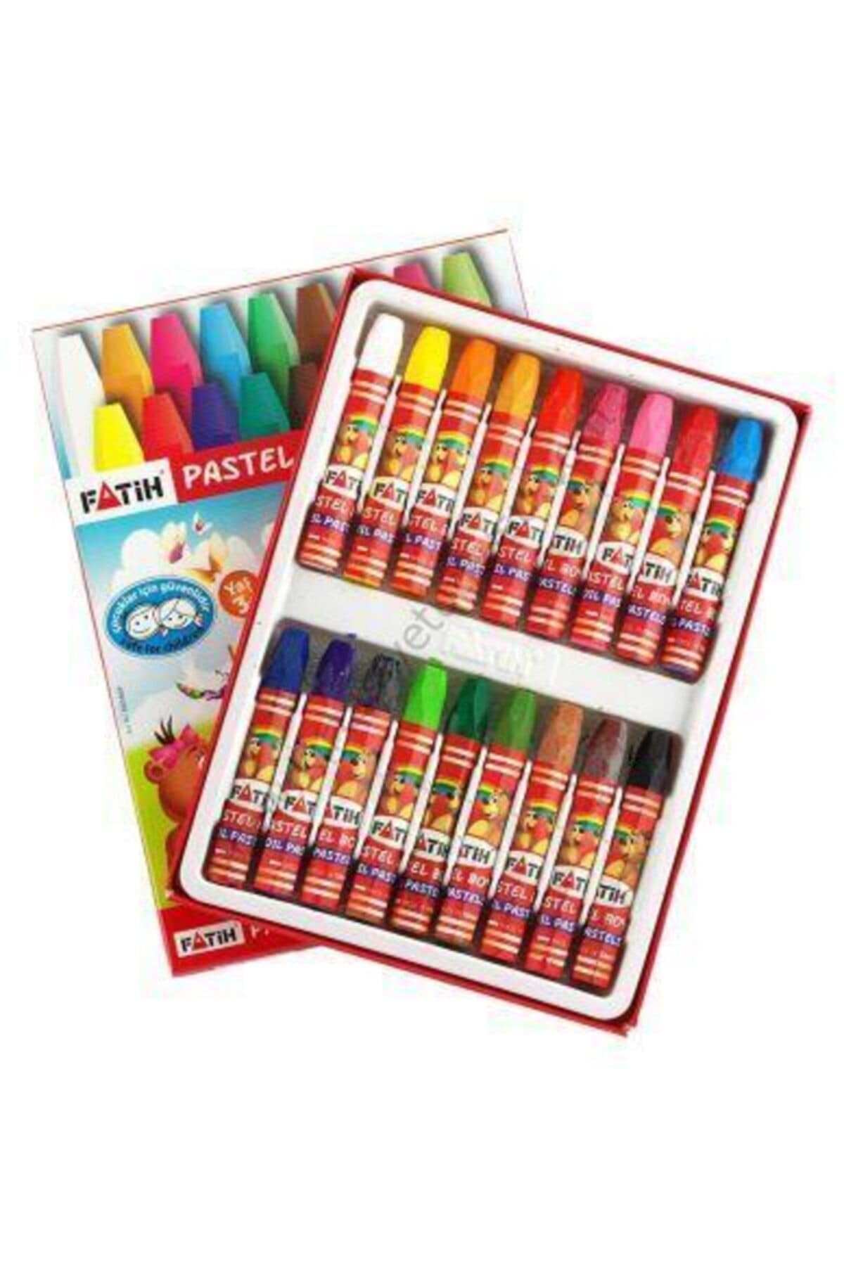 Fatih 0330 Pastel Boya, 18 Renk, Çocuklar İçin