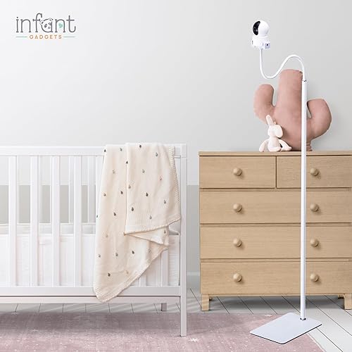 Miniatura 2 de Infant Gadgets Soporte de suelo para monitor de bebé compatible con óptica infantil, Hello Baby, Nanit, Motorola, Vava, soporte para monitor de
