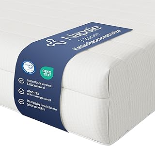 7-Zonen Matratze 90x200 cm | H3 Mittelfest | Ergonomische Kaltschaummatratze | Hypoallergen & Antibakteriell | Bezug abnehmbar & waschbar | Oeko-TEX® (16cm, 90 x 200 cm)