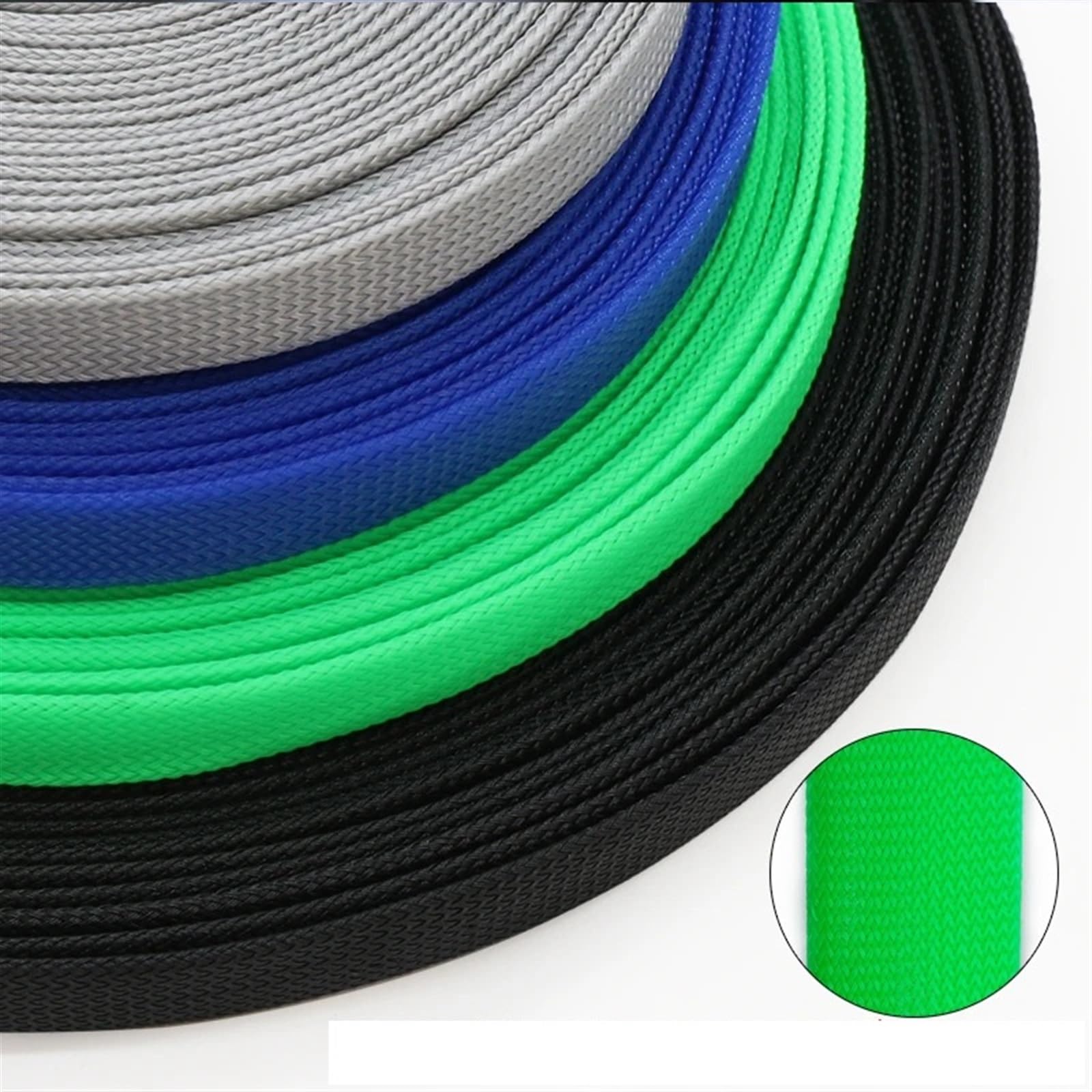 Gaine De Câble Gaine tressée haute densité 1/10 m 2 4 6 8 10 12 14 16 20 25 30 40 mm Gaine extensible Gaine de protection isolée for fil(PURPLE,30mm,10 Meter)