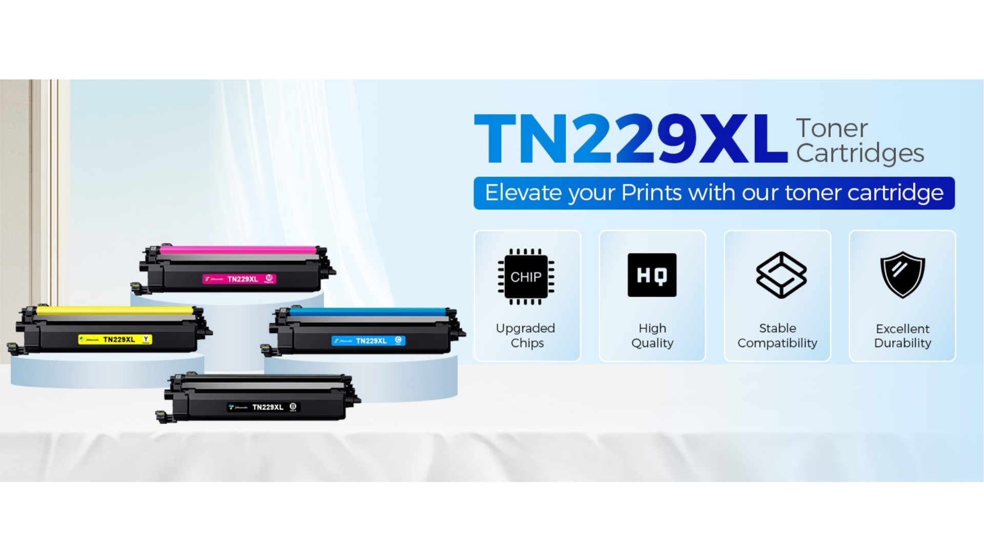 Amazon.com: TN229XL TN229XLY Yellow High Yield Toner Cartridge