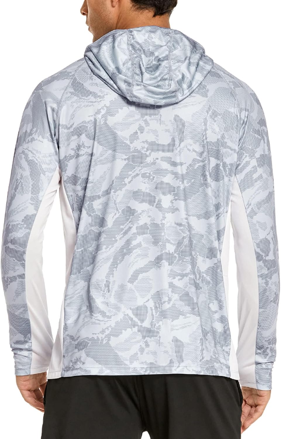 COOrun Men's Hooded Sun Shirts with Mask Fishing Shirts for Men Long Sleeve UPF 50 Rash Guards Cooling Hoodies Hiking Shirts - Image 5