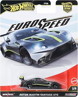 Car Culture Premium 1:64 Scale Die-Cast Toy Aston Martin Vantage GTE with Real Riders Tires & Metal/Metal Body & Chassis, Eurospeed