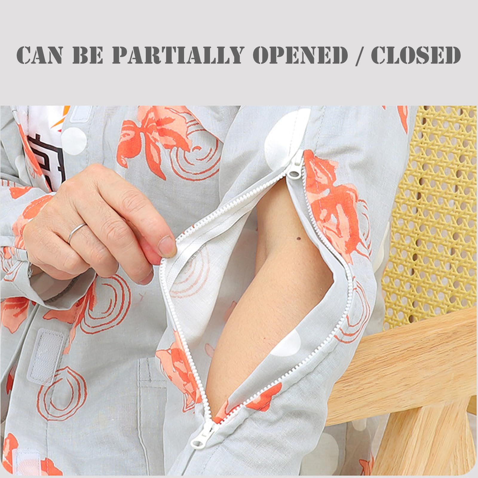 Ropa De Paciente En La Cama, Vestido De Hospital Tearaway, Pijamas De Paciente De Manga Larga, Ropa De Discapacidad Ayuda De Enfermería