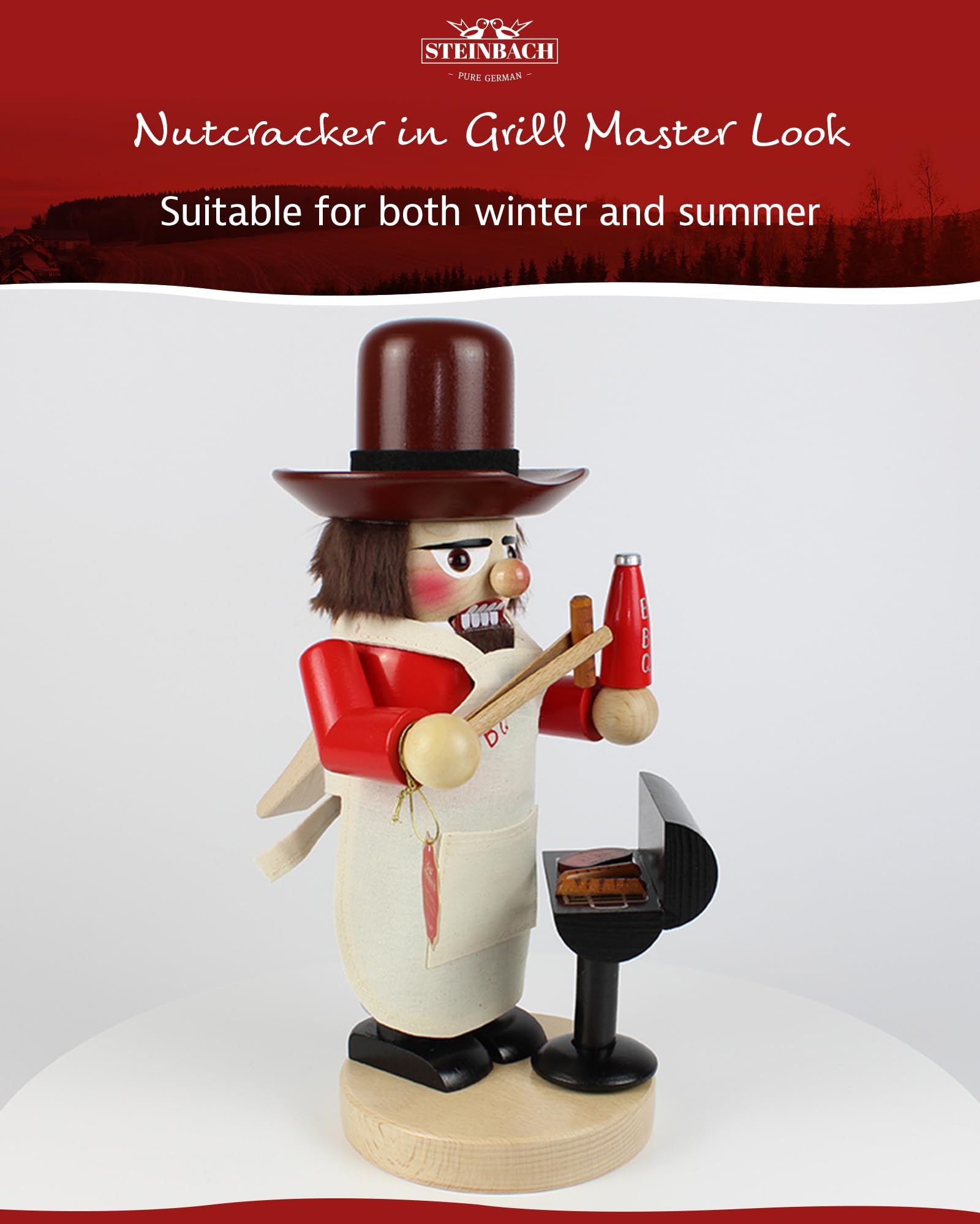 Steinbach Wooden Chubby Nutcracker Collection, BBQ Bill, 12