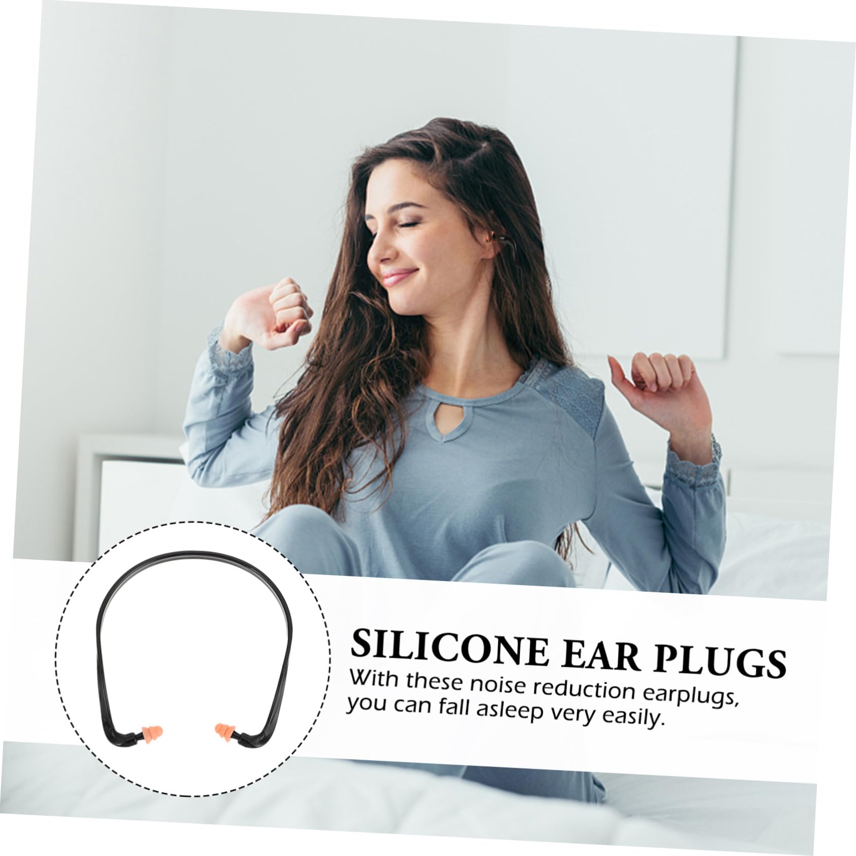 Healvian 24pièces Bouchons Oreilles Silicone Bandés Lot De Réutilisables Et Confortables Pour Auditive Pour Travaux De Construction Natation Et Concerts