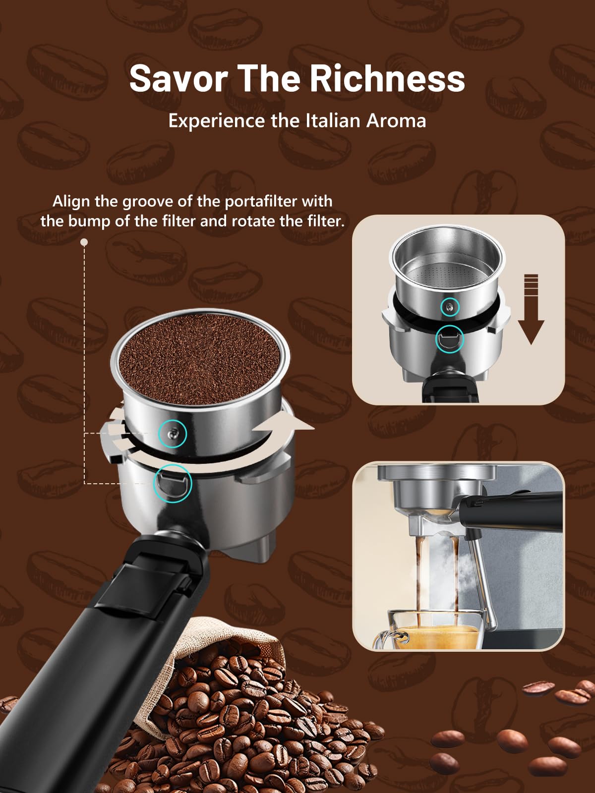 RELEXNOW Espresso Machine - Make Cappuccinos & Lattes -9 RELEXNOW Espresso Machine - Make Cappuccinos & Lattes -9
