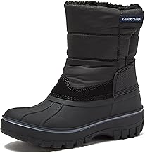 Lands' End Waterproof Kids Snow Boots - Insulated Warm Fleece Lined Winter Boots for Toddlers, Girls & Boys Size 5-10 Toddler or 11-7 Little or Big Kid