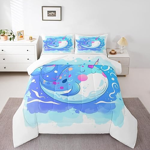 Miniatura 7 de Juego de ropa de cama de animales de granja tamaño individual para niños, relleno de edredón con temática de animales de granja de dibujos animados