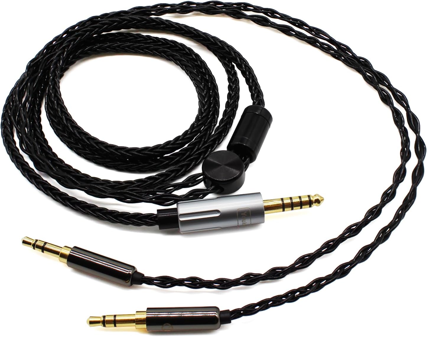 Youkamoo 4.4mm Balanced Headphone Replacement Cable Compatible for Hifiman Sundara, Ananda, Arya, HE400SE, HE4XX, HE-400i Headphones (Dual 3.5mm Male Version) 5 ft (1.52 m)