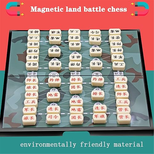 Miniatura 6 de Ajedrez del ejército chino, juego de mesa de ajedrez chino militar, plegable, tablero extendido, Luzhanqi, Junqi, juego de piezas de ajedrez chino