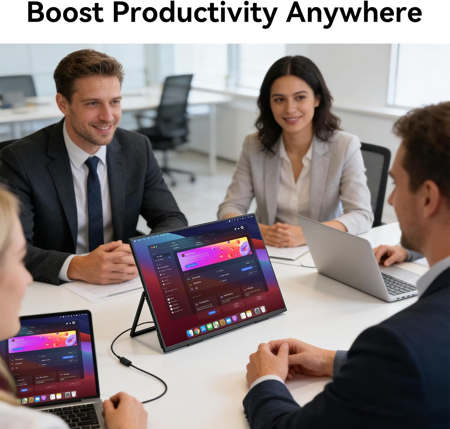 15.6 Inch Portable Monitor,1920×1080P IPS FHD Screen with 100% sRGB 60HZ,Ideal for Gaming, Travel Monitor with Speaker HDMI USB-C Second Screen for Laptop Mac PC Xbox PS4/5, VESA Mountable