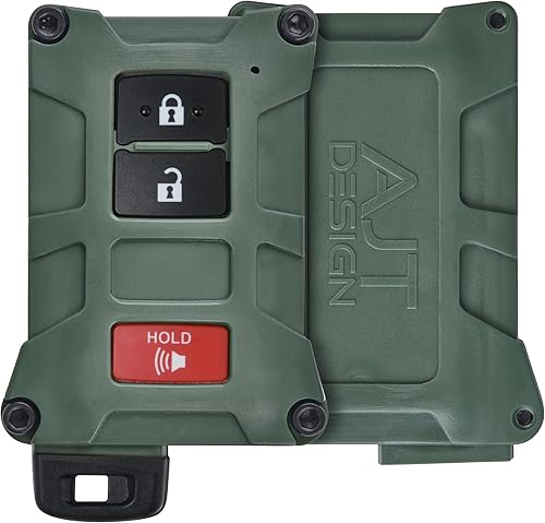 AJT DESIGN V1 - Funda de repuesto para llavero Tacoma (2016-2023), Tundra (2020-2021) y 4Runner (2020-2021) con botón de arranque solo - Carcasa