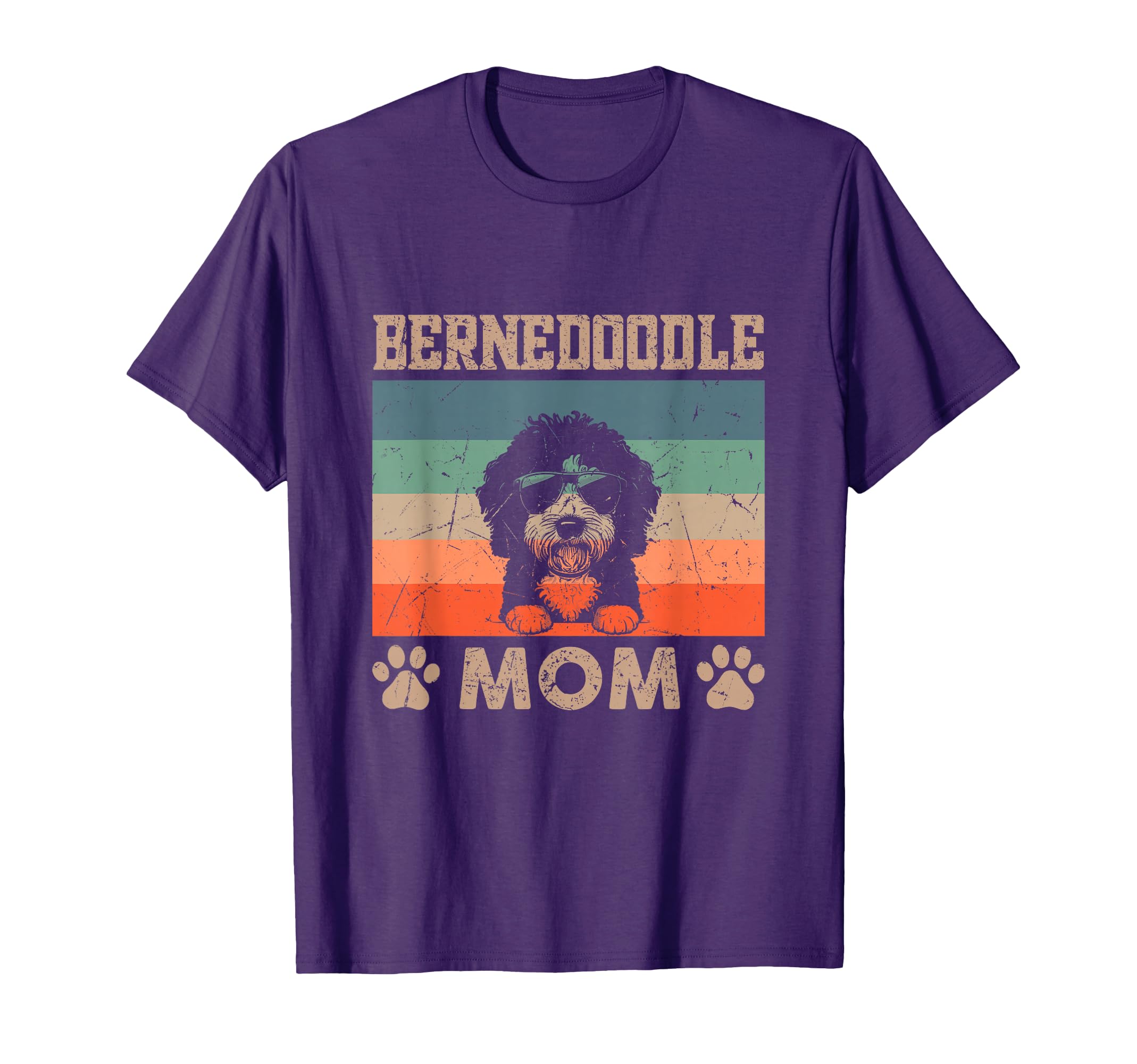 Vintage Bernedoodle Mom Gifts Funny Dog Lover Mother's Day T-Shirt