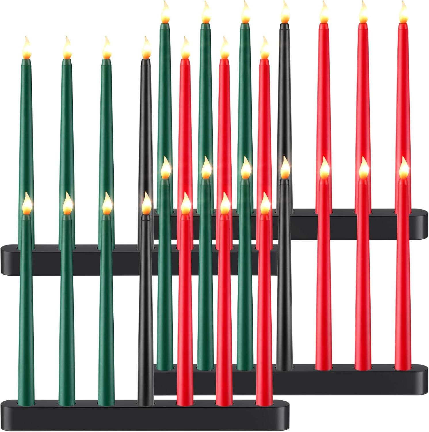 Retisee 28 Pieces Kwanzaa Candle Kwanzaa Kinara Set