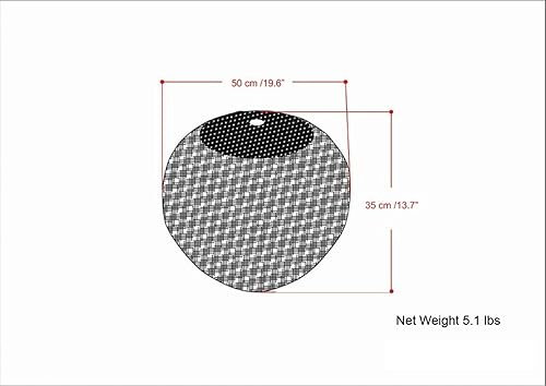 Miniatura 120 de SIMPLIHOME Nisi - Puf redondo de punto para exterior/interior en poliéster PET reciclado gris claro para sala de estar, dormitorio y habitación de