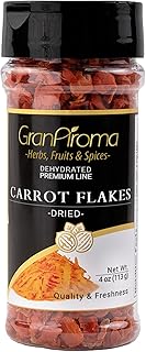 GranAroma Carrot Flakes, Sweet & Earthy, Perfect for Soups & Stews (4 Ounce)