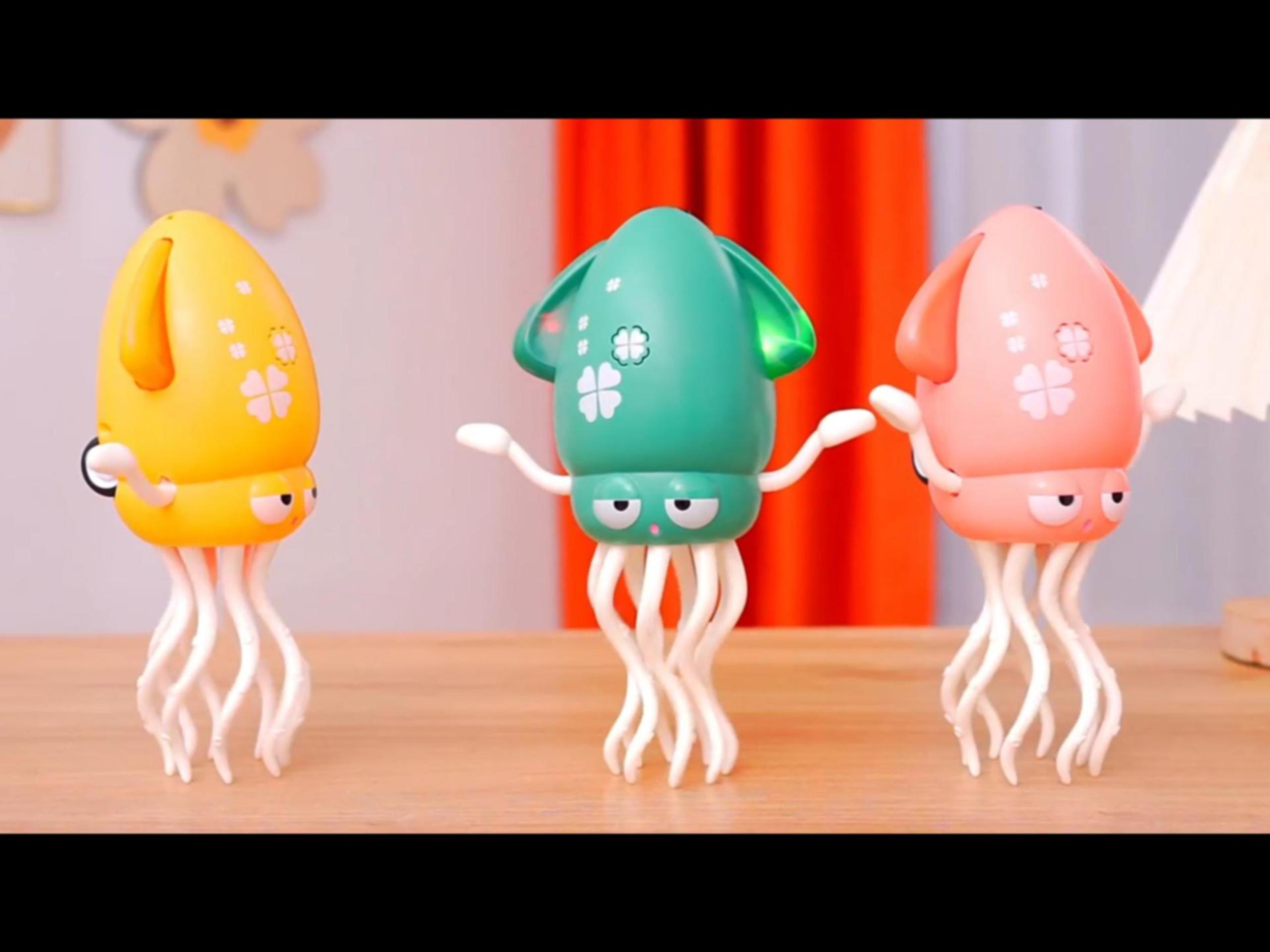 Opdestn Oktopus Spielzeug - Elektrischer Singender & Tanzender Tintenfisch Mit Lichteffekten