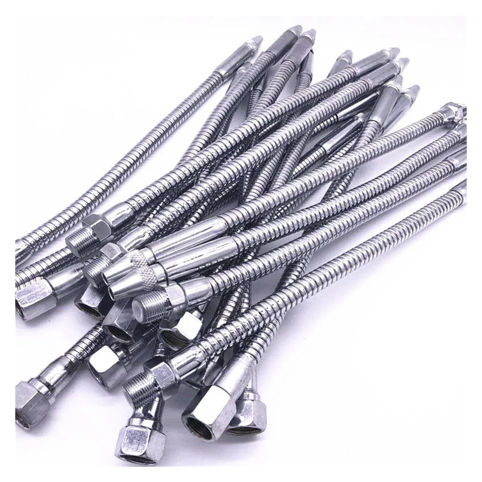 Tubo flessibile for tubo refrigerante acqua olio, 1 pezzo 1/4" 3/8" 1/2" metallo filettato for tornio CNC con dimensioni multiple(1/2 Female 400mm)