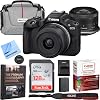 Cámara Mirrorless Canon EOS R50 con Lente 18-45mm F4.5-6.3 IS STM | Kit Cuerpo y Lente RF-S con Tarjeta de Memoria, Estuche Deluxe Deco Gear 1