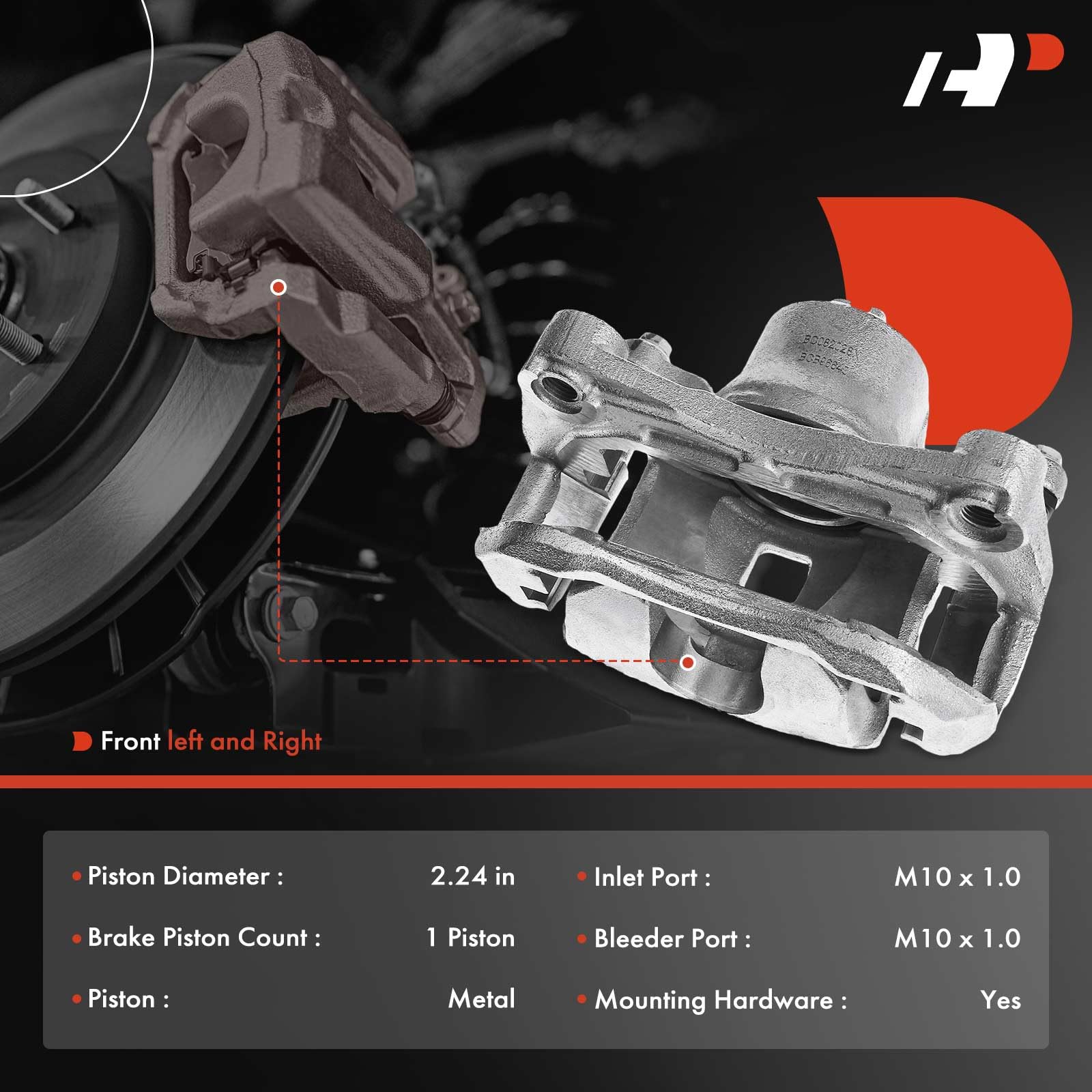 PowerStop Caliper Kit | 2007–2018 Nissan Sentra (L3306) main image 1