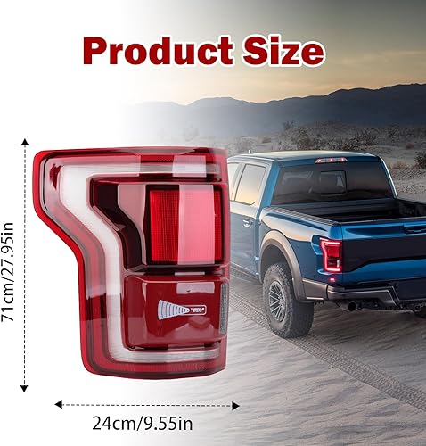 Miniatura 5 de LED Tail Lamp Light Blind Spot Smoked For Ford F150 RAPTOR 2018 2019 2020 HL3Z-13405-C (Left Driver Side)