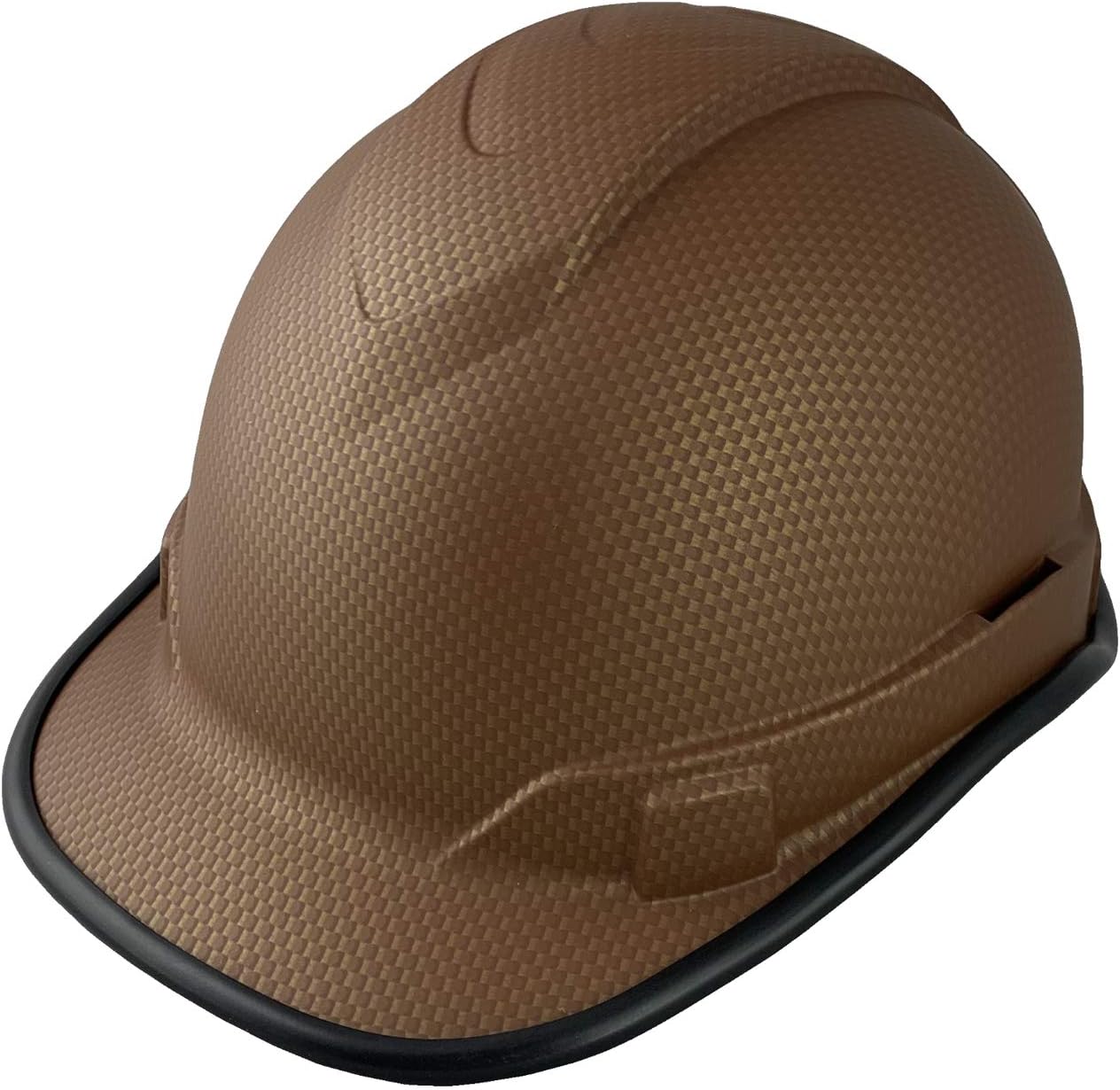 Ridgeline Cap Style Patterned Hard Hat with Protective Edge with 6 Point Suspension - Copper Graphite Pattern