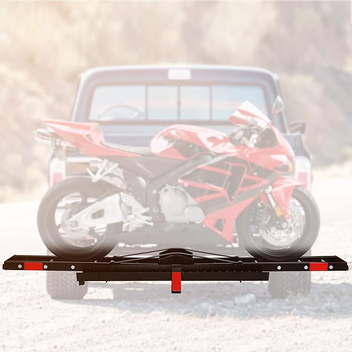 Buy Motorcycle Rack Motorcycle Scooter Carrier Hauler Hitch Mount Rack