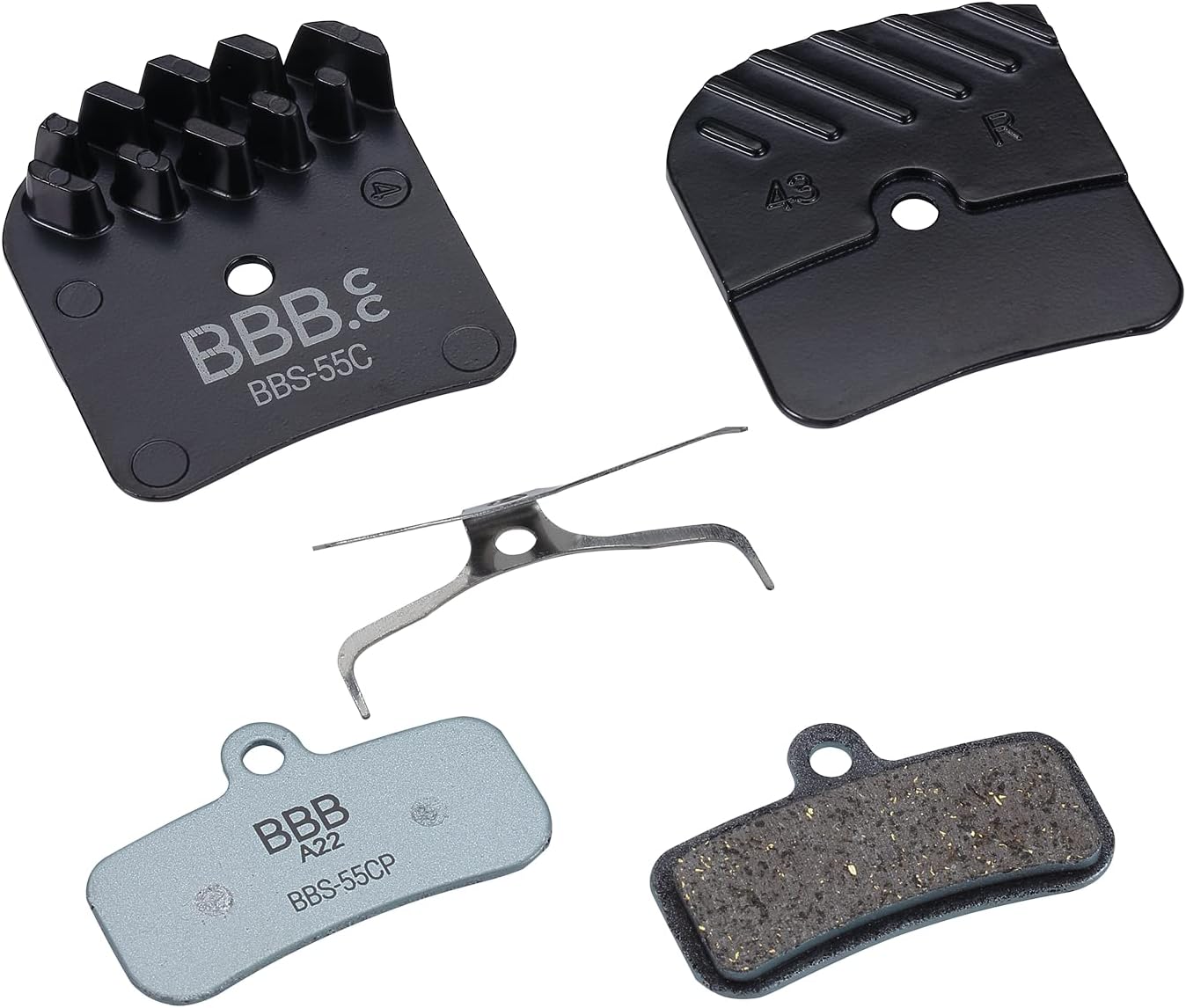 BBB Cycling Shimano Disc Brake Pads I Cooling Fins for Optimal Heat Dissipation I Organic Compound Brake Pads I DiscStop Coolfin BBS-55C