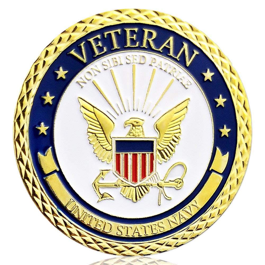 USN Navy Military Challenge Coin Veteran Coin Collect