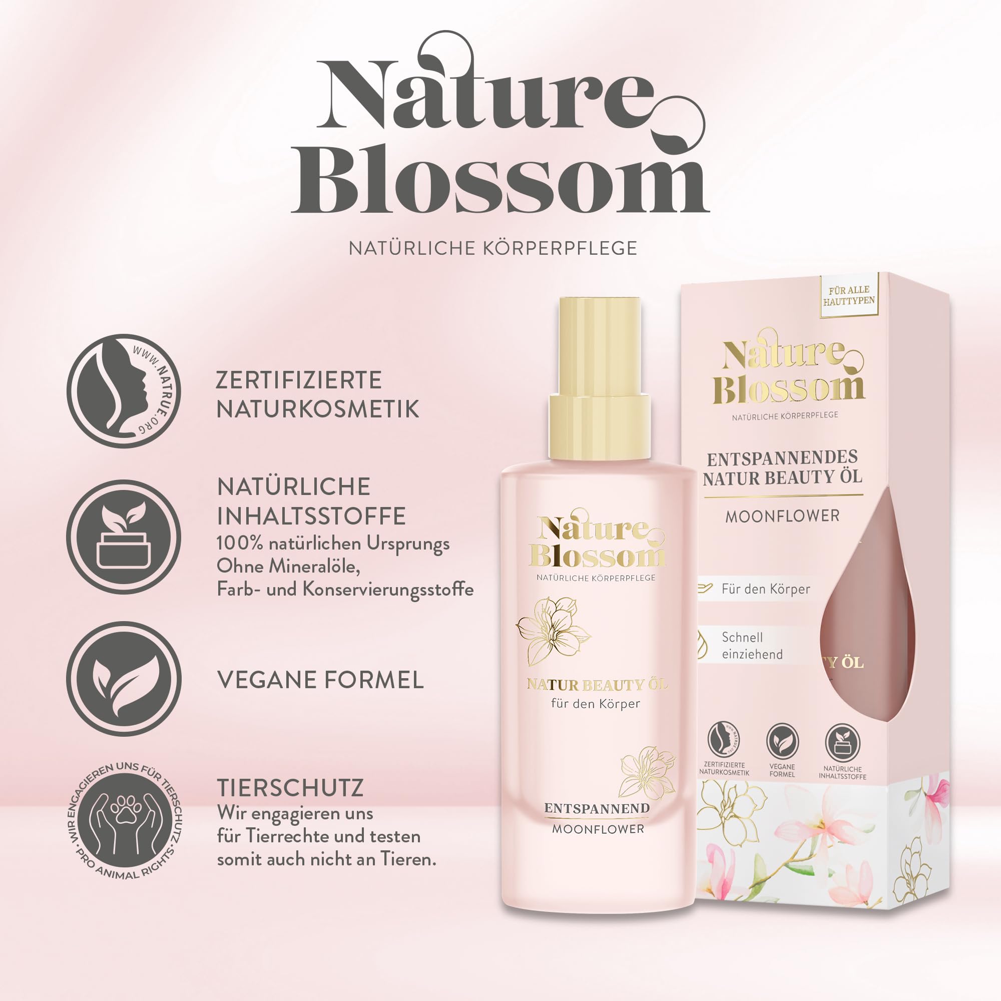 Moonflower Relaksujący naturalny olejek kosmetyczny 75 ml