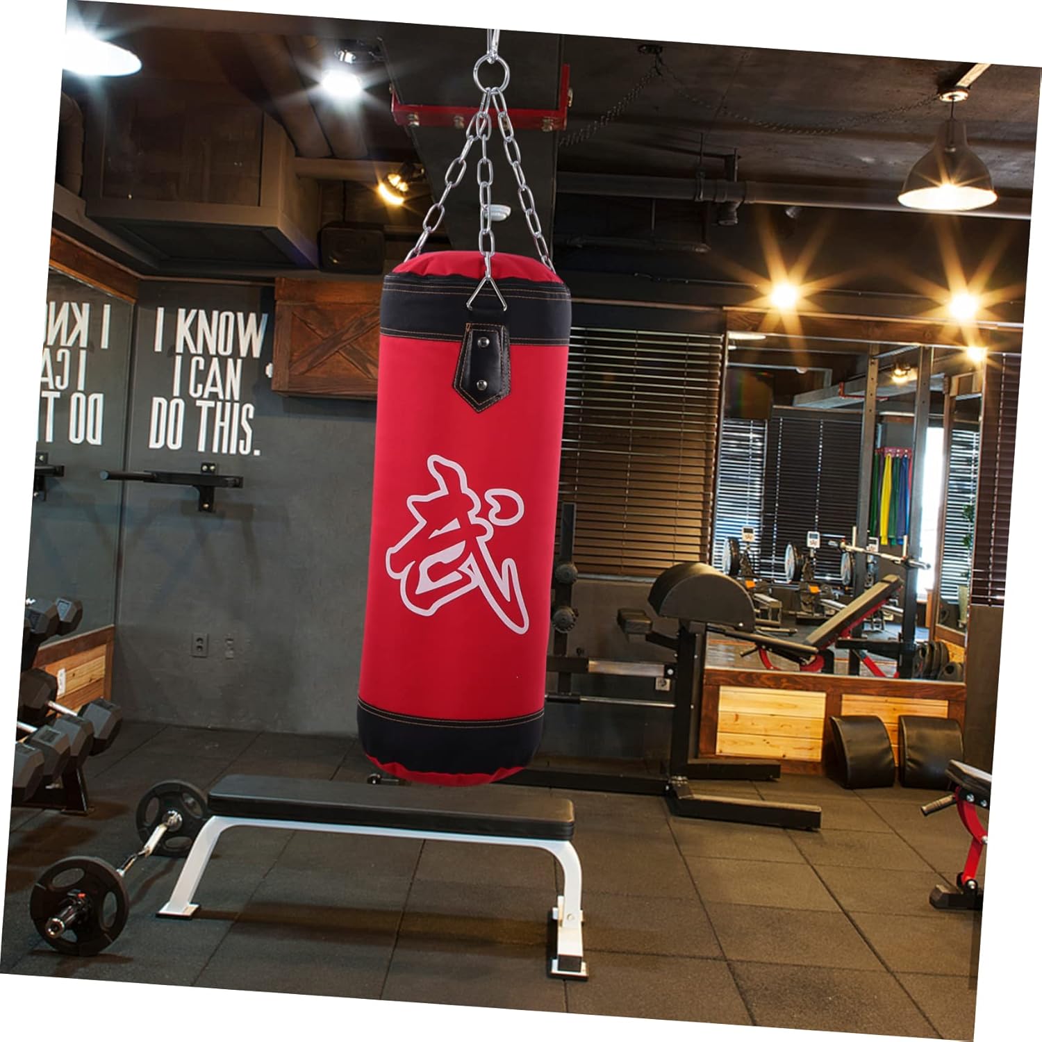 Kisangel Boxing Punching Bag Set Heavy Duty Hanging Fitness Bag Hanger Double End for Boxing Great for Boys and Girls Adults Easy Storage