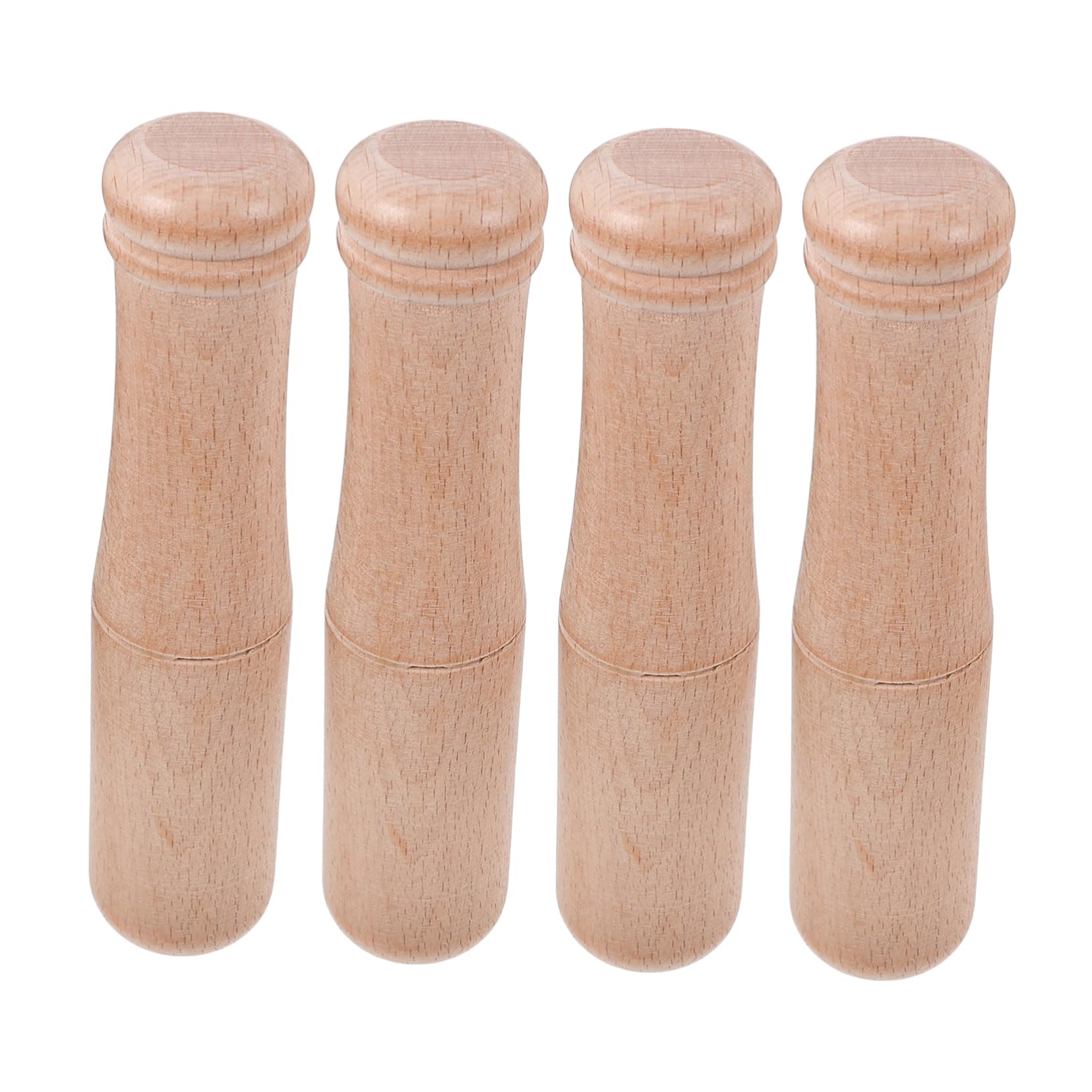 Amosfun 16 Stck. Teiliges Holzstößel mit Großem Kopf Vielseitiger Küchenstampfer für Knoblauch Gewürze Kräuter und Obst Glatt Poliert für Effizientes Zerdrücken Einfach zu Reinigen Lagern