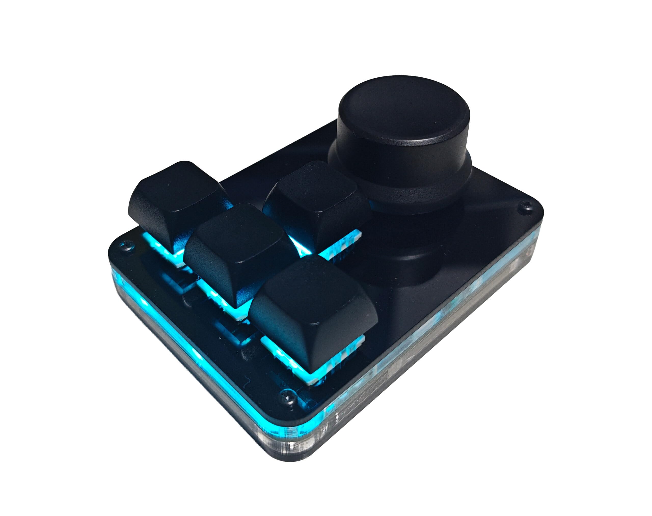 Amazon | USB ミニキーボード 片手 メカニカルキーボード 4キー+1ノブ 