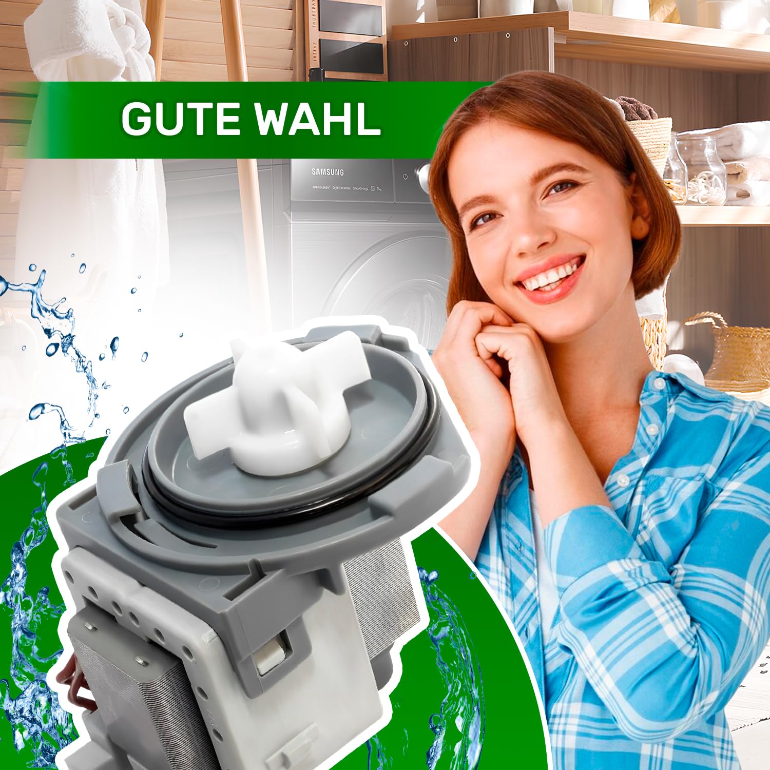 Ablaufpumpe für Geschirrspüler 30W 220/240V 50Hz 0,25A mit Originalcode 1740300100 1740300200 1740300300 1748200100 für Beko - Garantie 5 Jahre – ONIX TECH