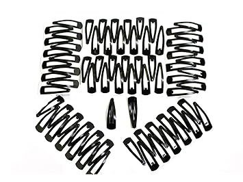 Kalaneet Metal Tik-Tak Hair Clips Black(36 pair,Size 5 cms)
