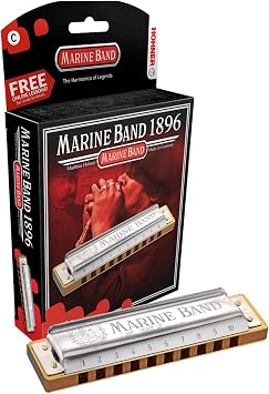 Hohner 1896 Natural Minor Harmonica D Marine Band