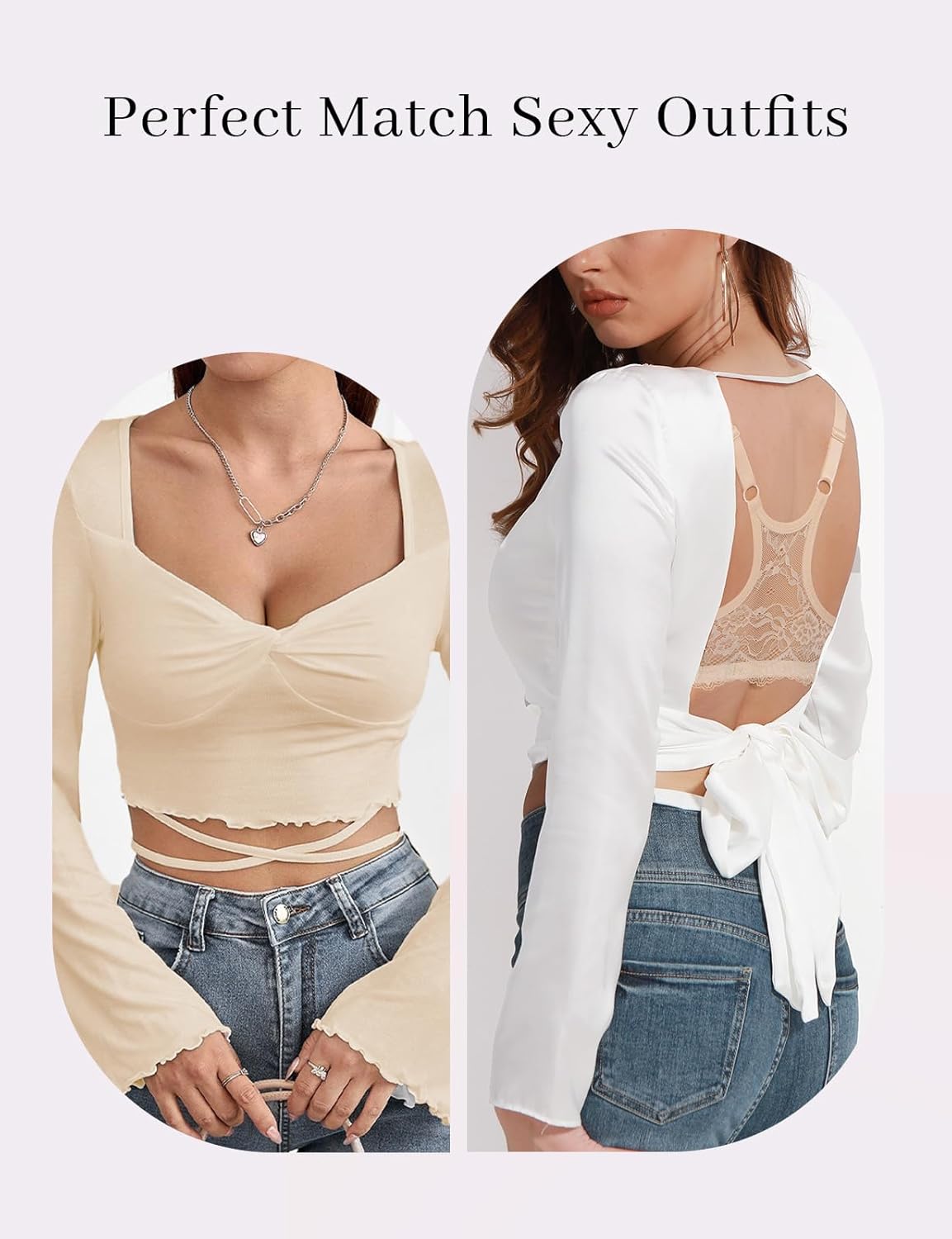 Front Closure Push Up Bras for Women Racerback Add 2 Cup Sizes Padded Plunge Underwire Lace Bra Lift Up - Image 7