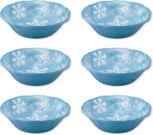 UP ware - Juego de 6 cuencos redondos de melamina sin BPA aptos para lavavajillas, cuencos de cocina para pasta, arroz, sopa y ensalada, cuencos de
